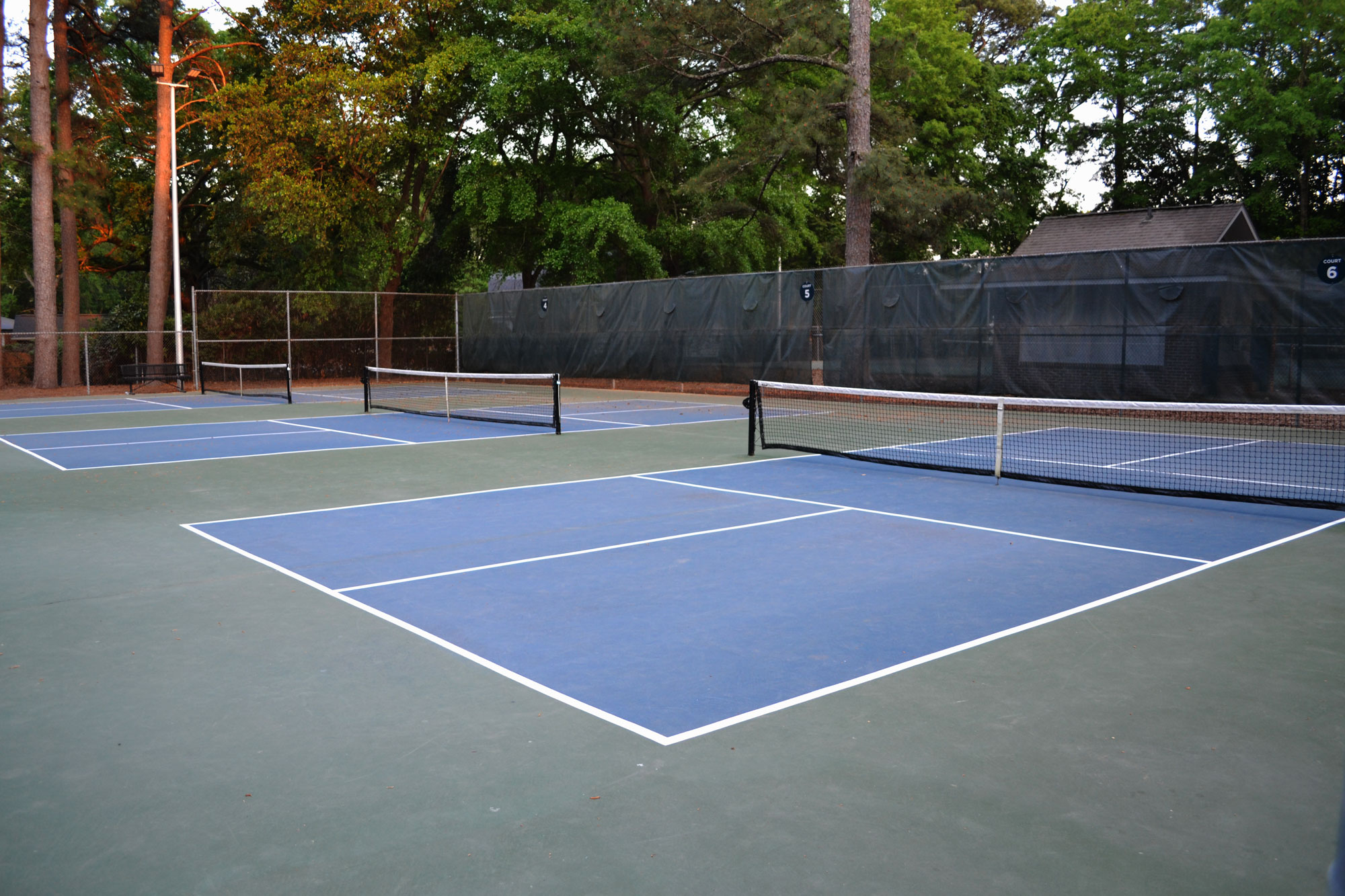 Pickleball Courts at Memorial Park in Southern Pines, NC